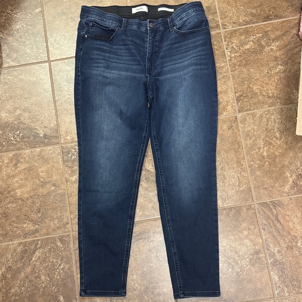 Angels Dark Indigo Skinny Jeans size 16
